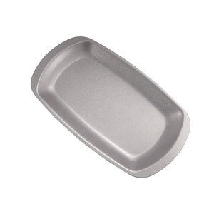Plateau rectangulaire rétro en acier inoxydable vieilli 304 pour service alimentaire, barbecue, restaurants, plateaux à snacks, hot pot - Product Image 4