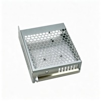 Boîtier d'alimentation à découpage personnalisé en aluminium avec couvercle supérieur en acier galvanisé et trous de ventilation, certifié ISO9001, sur mesure