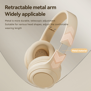 Casque d'écoute sans fil Casque supra-auriculaire réglable avec micro adapté aux casques de jeu/course/sport - Product Image 6
