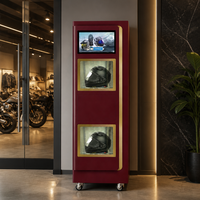 Máquina Expendedora Inteligente de Cascos con Pantalla Táctil y Doble Cámara de Limpieza para Tiendas de Motocicletas