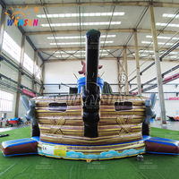 WINSUN Grand château gonflable avec trampoline, château de saut, jeu d'aventure de style château pour tous les âges