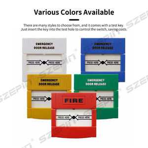 Interruptor de Liberación de Puerta de Emergencia Reajustable 3A 36VDC Ignífugo CE Adecuado para Control de Acceso a Puertas de Salida/Emergencia y Reajuste de <span class=keywords><strong>Alarma</strong></span> - Product Image 6