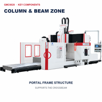Centre d'usinage à portique GMC6020 avec commande CNC allemande, broche BT50, 24 outils ATC, fraiseuse robuste