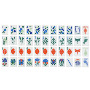ชุดไพ่นกกระจอกอะคริลิคแบบพกพา ลายพฤกษศาสตร์ <span class=keywords><strong>Newport</strong></span> American Mahjong  แบบกำหนดเองได้ ทนทาน สลักลายอย่างดี เป็นมิตรกับสิ่งแวดล้อม พับเก็บได้ - Product Image 1