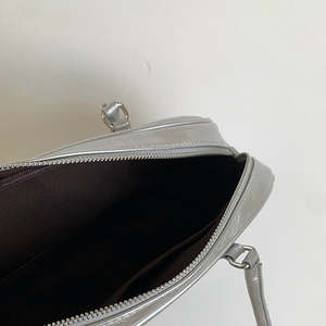 Bolso de mano estilo ballet coreano personalizado para mujer, bolso de hombro plateado para mujer, bolso tote - Product Image 5