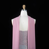 Robe de soirée sirène chic Jancember LSZ534 avec écharpe, couleur dégradée et cristaux