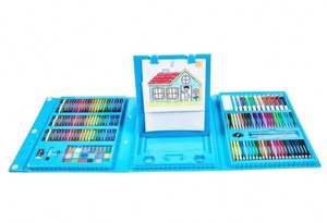 Оптовая продажа, набор акварельных ручек из 208 предметов, включая доску для рисования и подарочную коробку, рождественский подарок - Product Image 5