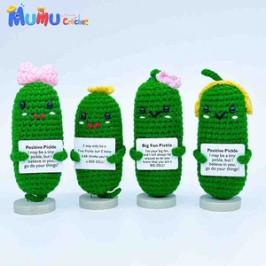 Pepino de Ganchillo Personalizado al por Mayor con Logotipo, Fabricante de Juguetes Amigurumi de Pepino, Precio de Fábrica, OEM - Product Image 5