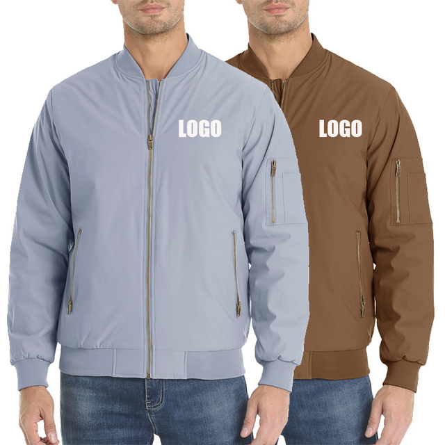Wind Breaker Jacket Men's Jacket,Casual Pilot Bomber Jacket, Polyester Sports Jackets for Men Men Coat Winter