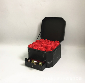 Scatola Regalo a Forma di Stella con <span class=keywords><strong>Anice</strong></span> Stellato, Confezione Floreale con Manico - Product Image 5