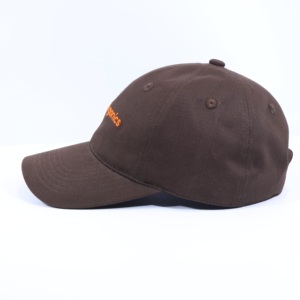 Gorra de Béisbol Deportiva y Formal de 6 Paneles, Ajustable, con Logotipo Personalizado Bordado, para Uso Diario, Color Marrón, de Algodón, Estilo Dad Hat - Product Image 4