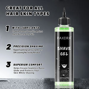 Marque privée Vitamine E naturelle personnalisée Menthe poivrée Aloe Vera Gel de <span class=keywords><strong>rasage</strong></span> pour hommes après-<span class=keywords><strong>rasage</strong></span> Hombre For Men Barber - Product Image 5