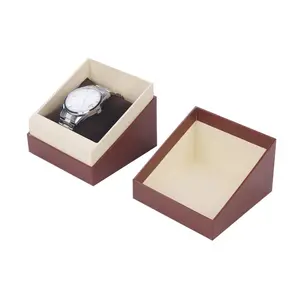 Luxury Custom Logo PU Leather Cover Cardboard Ring Earring Necklace Pendant Bracelet Watch Jewelry Gift Packaging Box