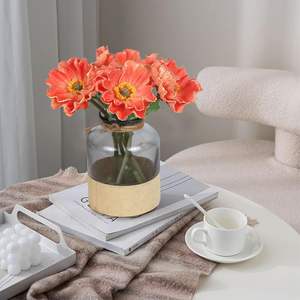 Ramos de Amapolas Artificiales de PU de 5 Tallos Atados a Mano al por Mayor, Amapolas de Maíz Artificiales para Ramos de Boda y Accesorios de Fotografía - Product Image 2