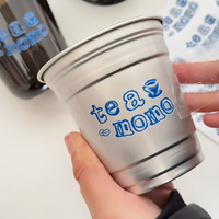 Autocollants personnalisés en PVC imperméables aux UV pour gobelets à bière avec logo 3D
