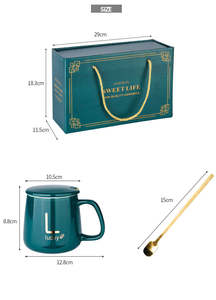 ギフトボックスセラミックカップセット自己加熱マグ温度制御スマート電気コーヒーマグヒーターカップウォーマーコーヒーコースターウォーマー - Product Image 4