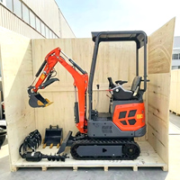 Mini Excavadora Infront de 3.5 Toneladas, Motor Kubota con Certificación CE EURO 5 y EPA, Excavadora de Cadenas de 1 y 2 Toneladas, Mini Excavadoras Pequeñas para Granja en Venta