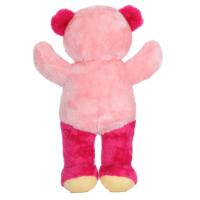 Ours en peluche rose bicolore doux et moelleux, avec bouche ouverte, adorable jouet en peluche coloré pour enfants, décoration de fête de la Saint-Valentin