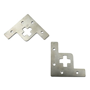 <b>Silver</b> L-Shaped Corner Bracket 45mm 20mm Metal Cross Joint Connector For Photo Frame Fixing - Product Image 3