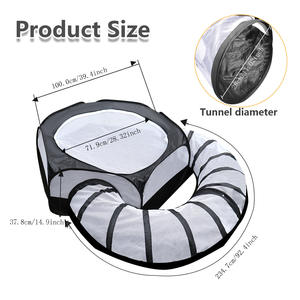 Wholesale Large Foldable Collapsible Cat Tunnel <b>Tent</b> Playpen - Product Image 2