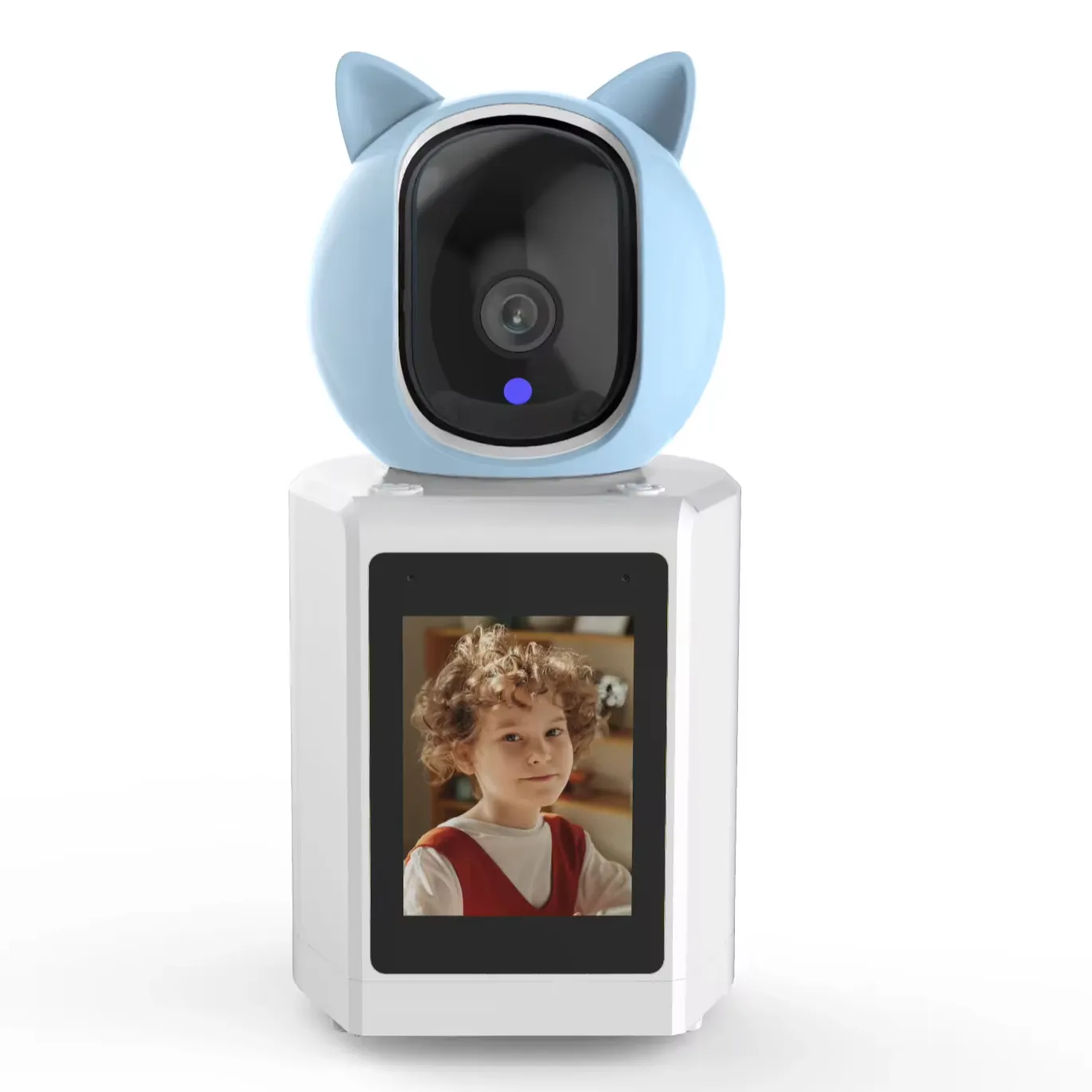 2024 DIY Cat ear new 1080P HD videosorveglianza a due vie walkie-talkie chiamata smart WIFI telecamera di sorveglianza per bambini senza fili
