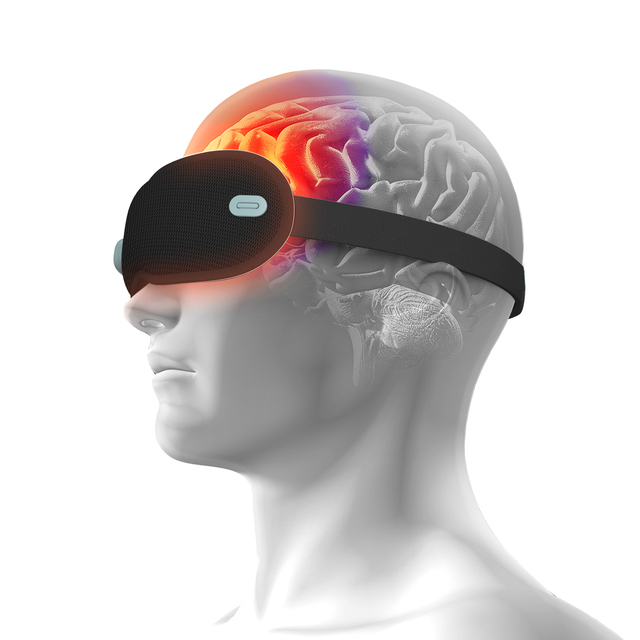 Heating Function Eye Massager with Timing Control Hot & Cold Air Compression Therapy for Sleep