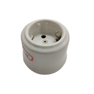 Enchufe eléctrico de pared Schuko Alemania montado en superficie <span class=keywords><strong>Vintage</strong></span> de <span class=keywords><strong>porcelana</strong></span> bien configurado estándar de la UE 16A 250V - Product Image 5