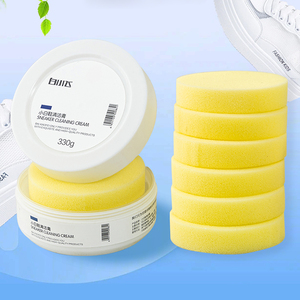 Crema blanca para el cuidado de los zapatos con espuma rica en esponja <span class=keywords><strong>Limpiador</strong></span> de <span class=keywords><strong>zapatillas</strong></span> multifuncional y eliminación de manchas Pasta de limpieza de zapatos - Product Image 2
