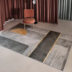 Ev dekorasyon kırışıklık dayanıklı el yapımı kilim oturma odası büyük alan kilim halılar İskandinav şerit özel tasarım halı gri halı