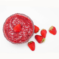 Production chinoise de confiture de fraises aux fruits de qualité supérieure 1kg/1.2kg/1.36kg/2.5kg/3kg/10kg/20kg Prix de la purée de fraises