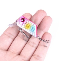 Leurres de pêche CB058 4.5cm 7g artificiels en plastique dur ABS en forme de billette carrée