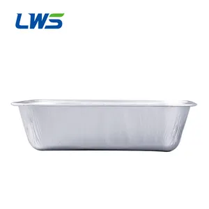 LWS-A135 Лидер продаж алюминиевая панорамная головка повышенной прочности для запекания авиакомпания одноразовые фольга поднос алюминиевой фольги контейнеры для пищевых продуктов с крышками