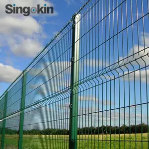 steel metal pvc coated 3d bending curved garden farm factory low price