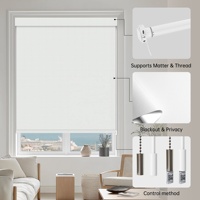 Allbright Motorized Roller Blinds Smart Completamente Oscuranti, Compatibili con Eve Motionblinds Matter & Thread, Eleganti per Casa e Ufficio
