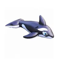 Khổng lồ Dễ Thương Inflatable Dolphin Rider Biển Hồ Swim Bơi Không Khí Nổi Đồ Chơi