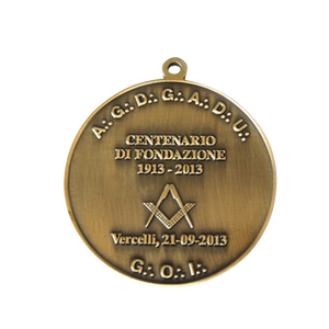 Antiek Messing Uitdaging Munt Religieus Souvenir Uv-Print Hete Verkoop Gegoten 40Mm Europese Vintage Stijl Gouden Herdenkingsmedaille - Product Image 1