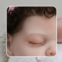 Boneka Bayi Reborn Vinyl Lembut 45 cm, Set Boneka Bayi Mirip Asli, Mainan Bayi Tidur