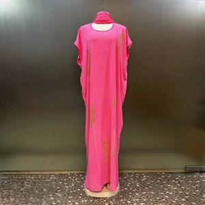 فستان بوبو ماكسي فضفاض عصري جديد لعام 2025 بتصميم وطني مرصع بالألماس، فستان داشيكي أفريقي كاجوال، عباية بمقاس واحد للنساء المسلمات لفصل الصيف - Product Image 2