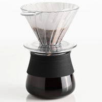 Cafetière Électrique à Filtre Automatique avec Contrôle Numérique et Conque en Plastique pour Usage Domestique