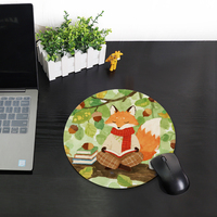 Tapis de souris personnalisé d'usine avec personnage d'anime, tapis de bureau irrégulier à motif de dessin animé, tapis de souris d'ordinateur imprimé antidérapant
