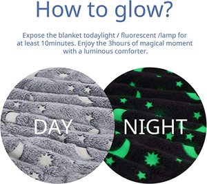 Phát sáng trong bóng tối siêu mềm xuống thay thế Comforter màu xám nhung bộ đồ giường Bộ - Product Image 6