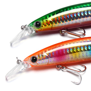 Esche da Pesca Galleggianti Tipo Minnow 110mm 20g, <span class=keywords><strong>Esca</strong></span> Rigida in Plastica <span class=keywords><strong>per</strong></span> Pesca in Acqua Salata e Dolce, <span class=keywords><strong>per</strong></span> Bass e <span class=keywords><strong>Trota</strong></span> - Product Image 3