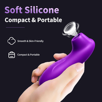 Mini vibromasseur à succion pour femmes avec stimulation clitoridienne et des mamelons
