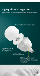 Đèn LED hình cầu AKKOSTAR tiết kiệm năng lượng, chân E27, dùng cho nhà ở - Product Image 3