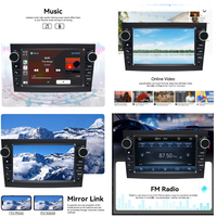 Autoradio LELV 7 pouces avec système Linux pour Opel Para Astra MerivaVectra, écran partagé, navigation stéréo, Android Auto, lecteur vidéo