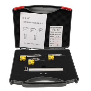 Conjunto laringoscópio Fibra Óptica Com bateria Adulto lidar com nd 4 Tipo Lâmina Instrumento Cirúrgico - Product Image 1