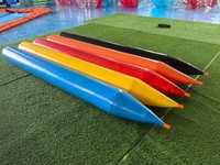 Crayon géant gonflable en PVC, hermétique et résistant à l'usure, avec pointe pour insérer un stylo, accessoire de jeu interactif d'écriture pour le team building