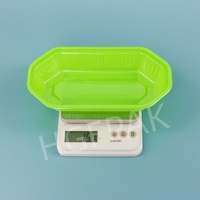 Wegwerp groene bootvormige PET RPET blister fruitbak van gerecycled plastic voor verse druiven