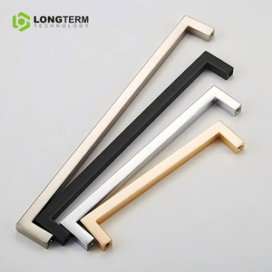 Chất Lượng Cao Kẽm Hợp Kim Tủ Phần Cứng Đồ Nội Thất Nhà Bếp Ngăn Kéo Kéo Xử Lý Vuông Dài Tủ Quần Áo Tay Nắm Cửa - Product Image 1