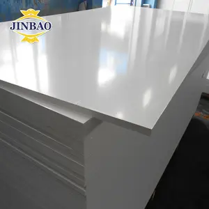 JINBAO 4x8 sintra rough surface ceiling tiles 6 mm for cabinet for funiture high density white pvc foam board